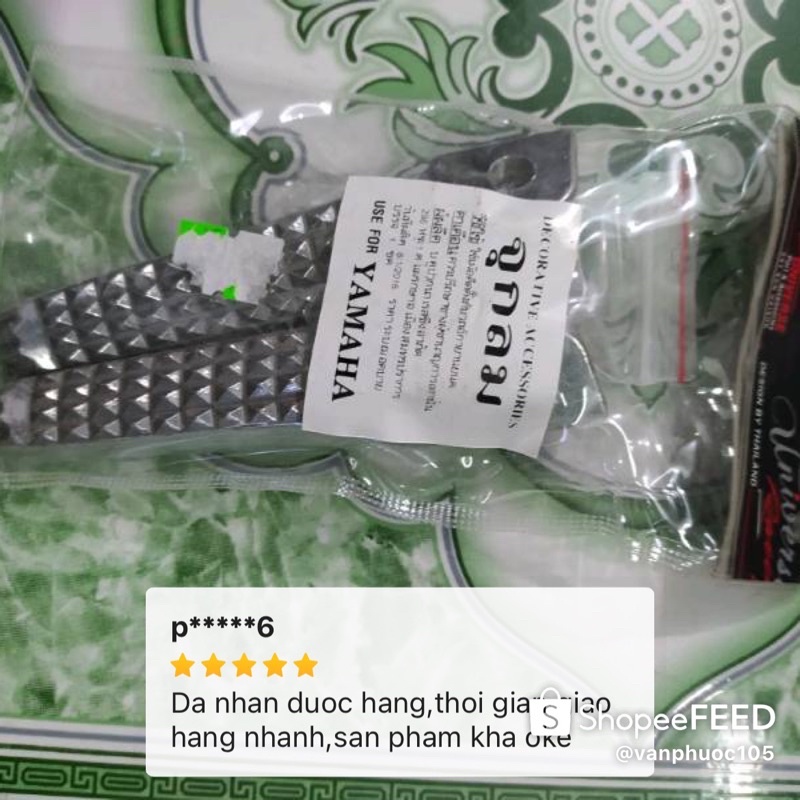 Gác Chân Nhôm Gắn Cho Các Dòng Xe Su Raider-RaiderFi/Vario , Click , Air blade , Vision