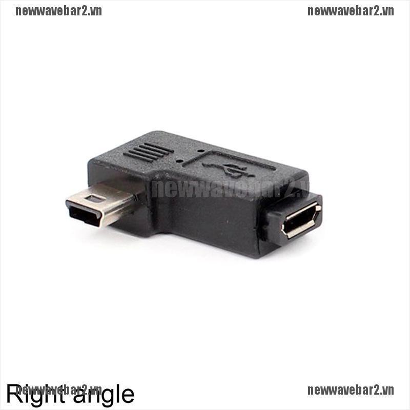 Set 1 Đầu Chuyển Đổi Góc 90 Độ Từ Usb Type A Sang Micro Usb