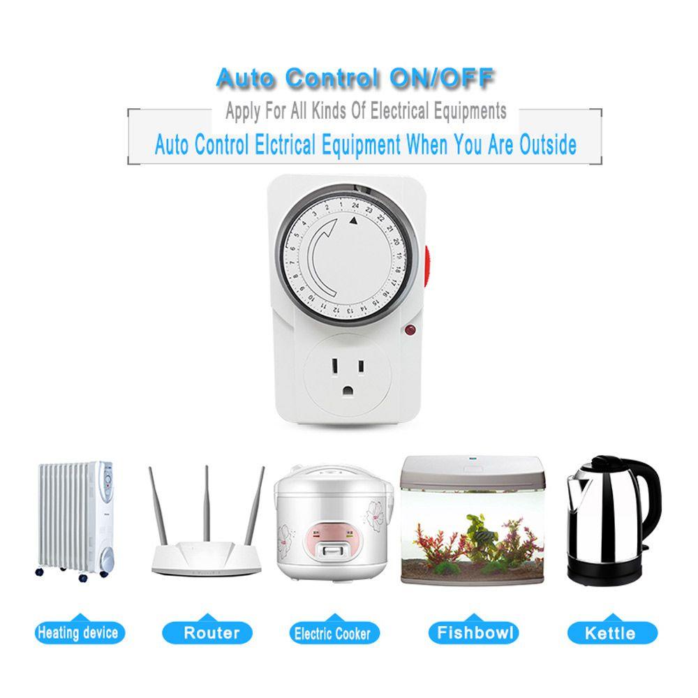 Ổ Cắm Điện Hẹn Giờ 24 Giờ Tiện Dụng