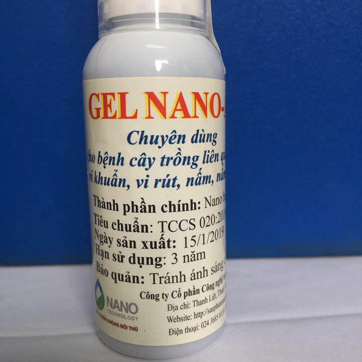 Chế phẩm xử lý vết cắt, làm liền sẹo cây trồng Gel Nano-AG  chai 50g