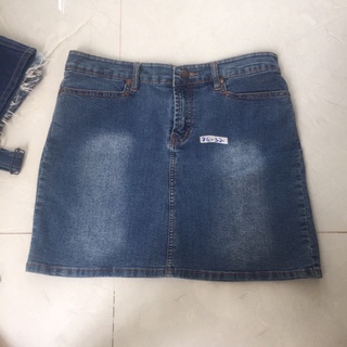 Chân váy jeans 2hand hàng si