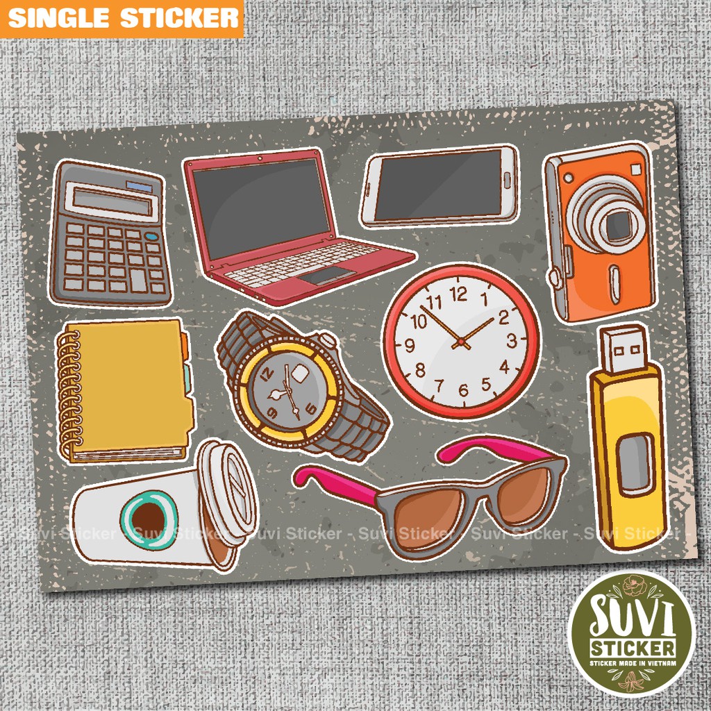 Single Sticker - Hình dán Somethings chống nước sticker dán laptop, điện thoại, đàn guitar, mũ bảo hiểm, vali. SG09