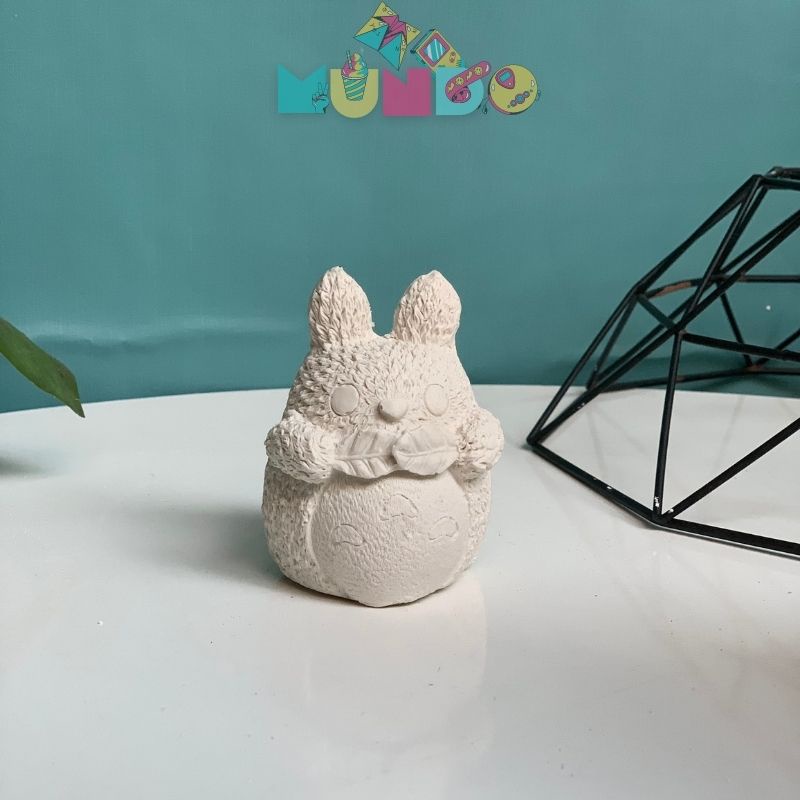 Combo 2 tượng tô màu cao cấp chọn mẫu SIZE M TOTORO MINI, tượng thạch cao MUNDO