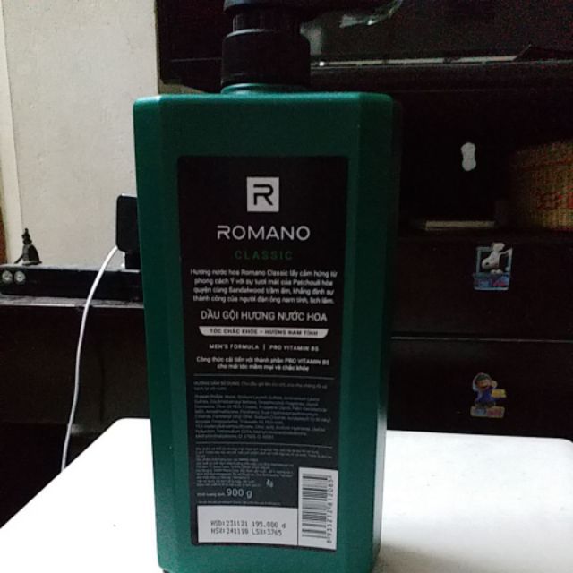 Dầu gội romano xanh 650gr, 900gr
