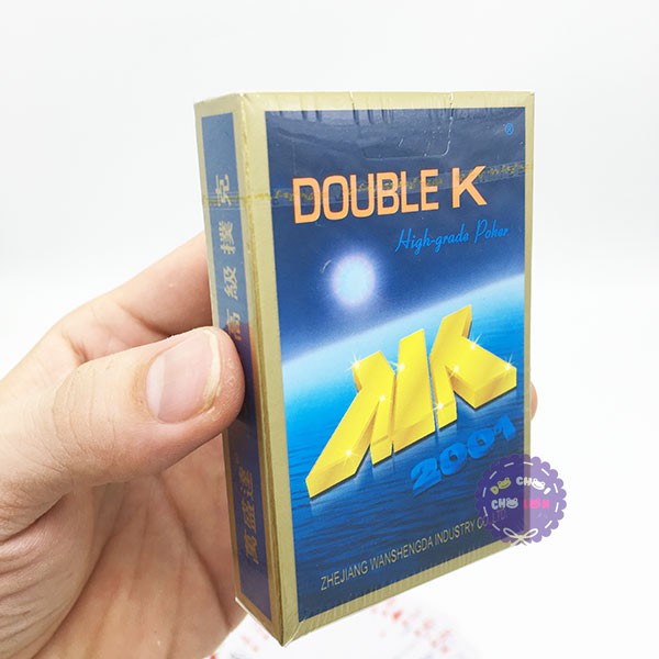 Bộ Bài Tây Double K Tú Lơ Khơ Xanh 54 Lá- Siêu Rẻ