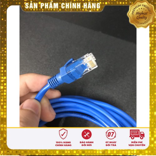 Dây Cáp Mạng Bấm Sẵn 2 Đầu LXF dài 15M-20M-30M-40M UTP CAT 5E- Đầu Đúc