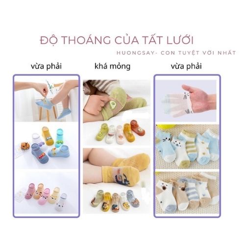 Tất cho bé, Sét 5 đôi vớ cho bé trai bé gái sơ sinh từ 0 - 3 tuổi