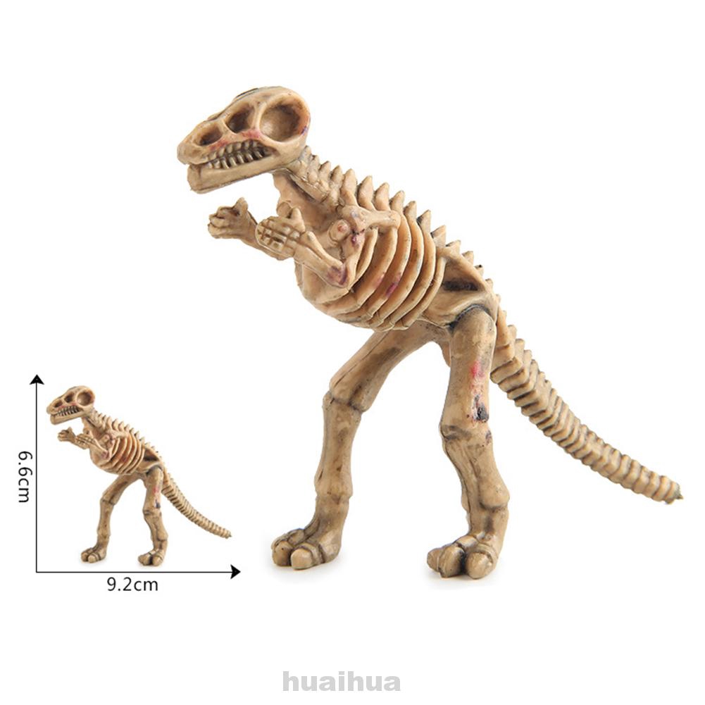 12pcs/set Dinosaur Model Simulation Plastic Dino Fossil Skeleton Collection Set Lifelike Figures Kids Toy Home Decor