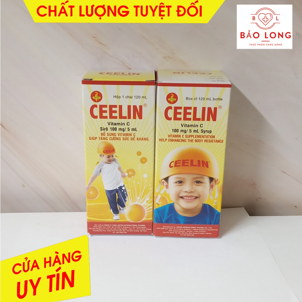 Ceelin hỗ trợ phòng và điều trị thiếu Vitamin C ở trẻ sơ sinh và trẻ em 60ml- 120ml