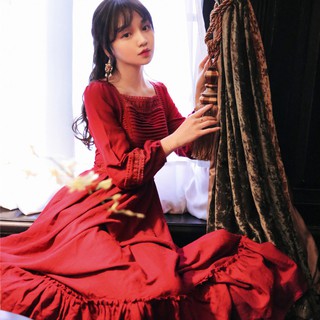 Váy đỏ dáng boho, đầm đỏ cho cô nàng sống ảo