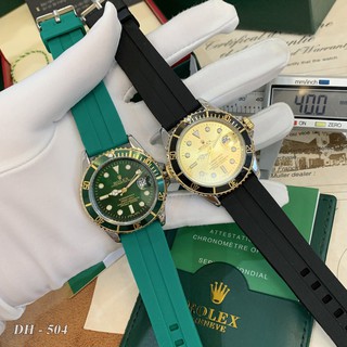[Fullbox hãng xịn - tag sổ thẻ] Đồng hồ nam nữ rolex - Dây cao su thể thao cực đẹp - Fullbox 1:1 watch229