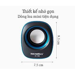 Loa Vi Tính ⚡ FreeShip ⚡ Loa Vi Tính SOUNDMAX A130- Kiểu Dáng Đẹp- Âm Thanh Chuẩn , Mới Bảo Hành 12 Tháng | BigBuy360 - bigbuy360.vn