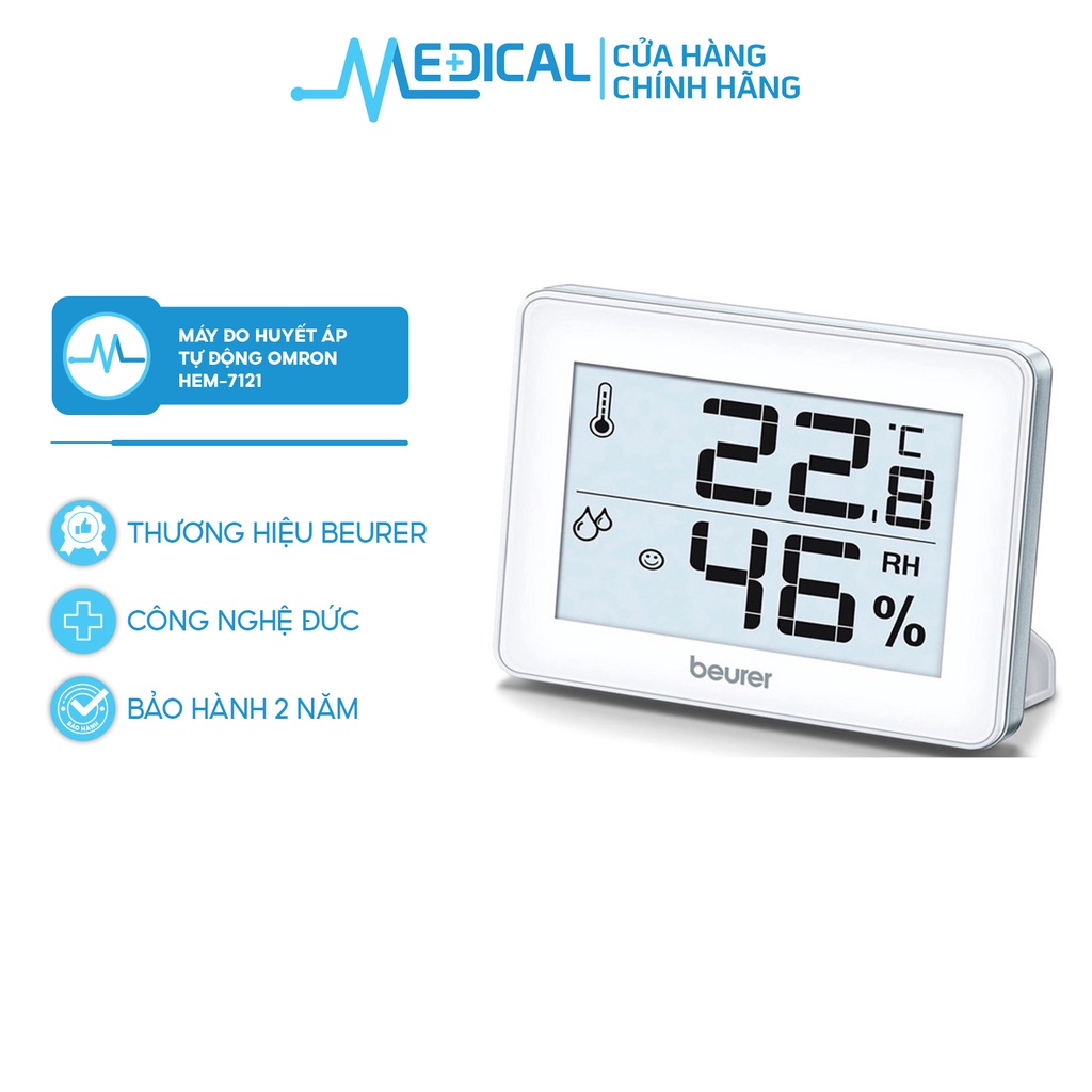 Nhiệt ẩm kế Beurer HM16 - Máy đo nhiệt độ và độ ẩm trong phòng - MEDICAL