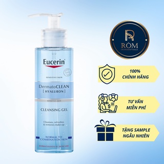 Gel rửa mặt cho da nhạy cảm Eucerin Dermato Clean Hyaluron Cleansing Gel 200ml