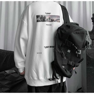 ÁO SWEATER LOVE WINS UNISEX (ĐEN, TRẮNG)