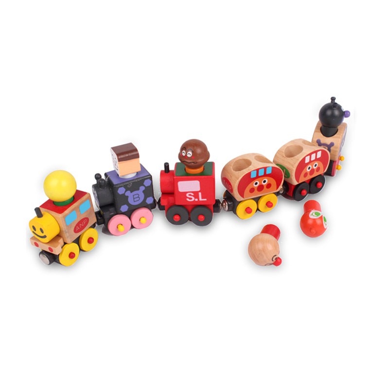 ĐỒ CHƠI ĐOÀN TÀU GỖ CÓ NAM CHÂM