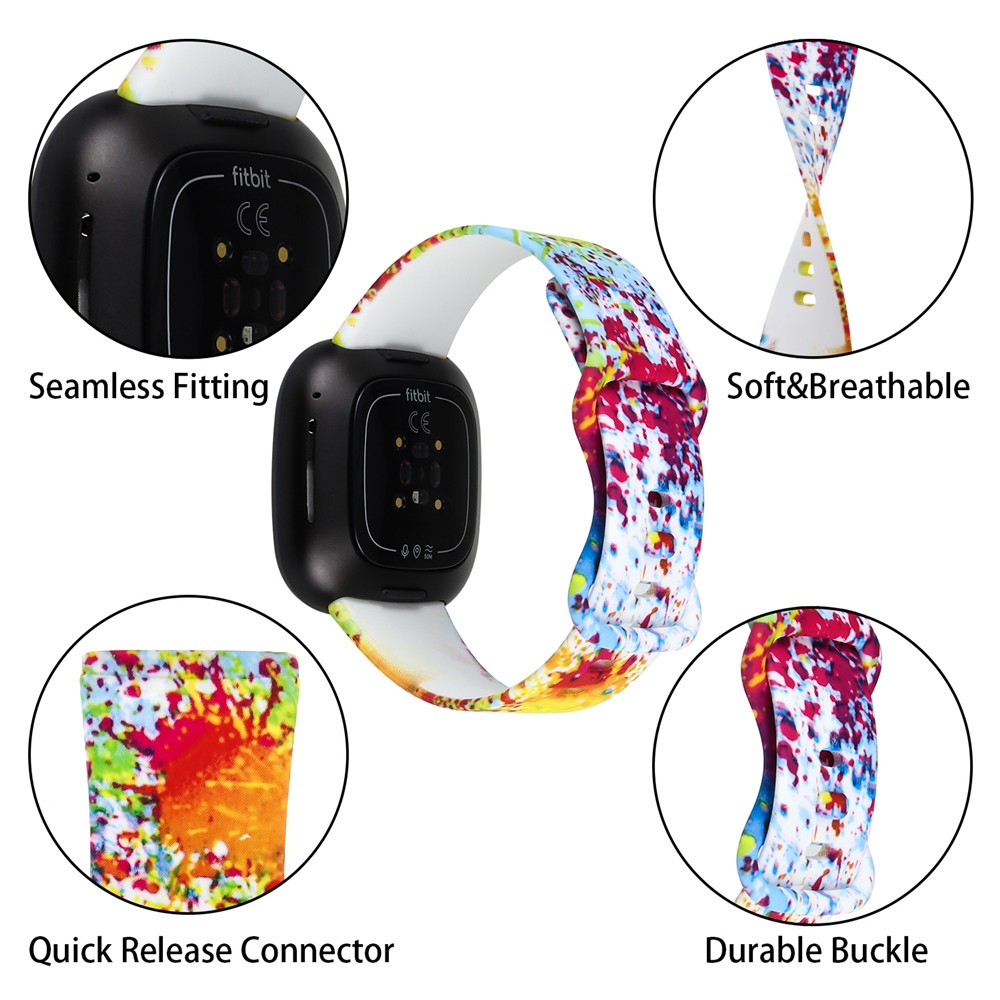 Dây đeo thay thế chất liệu silicon nhiều màu cho Fitbit Versa 3 / Fitbit Sense