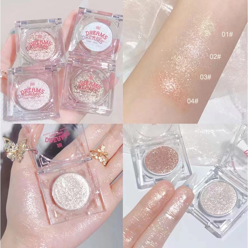 Bảng Phấn Mắt Tông Đất Màu Nhũ Ánh Ngọc Trai Lâu Trôi Chống Nước