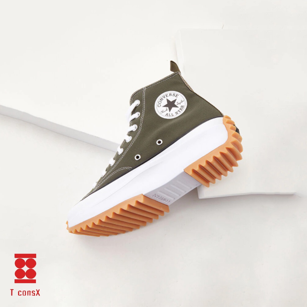 T-CONSX Giày Converse Run Star Hike Olive chính hãng