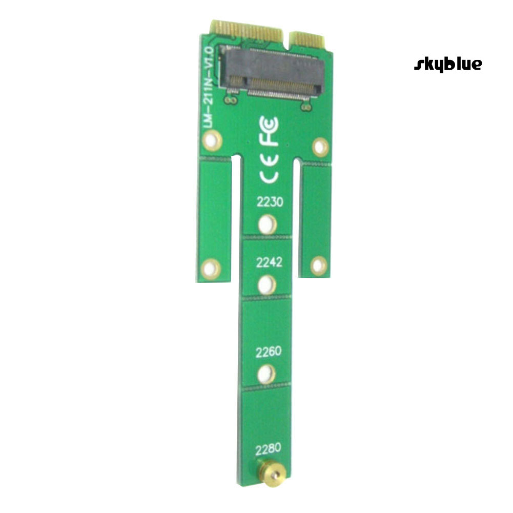 [SK]Mini mSATA PCI-E SATA 3.0 SSD to NGFF M.2 B + M Key Male Converter Adapter Card