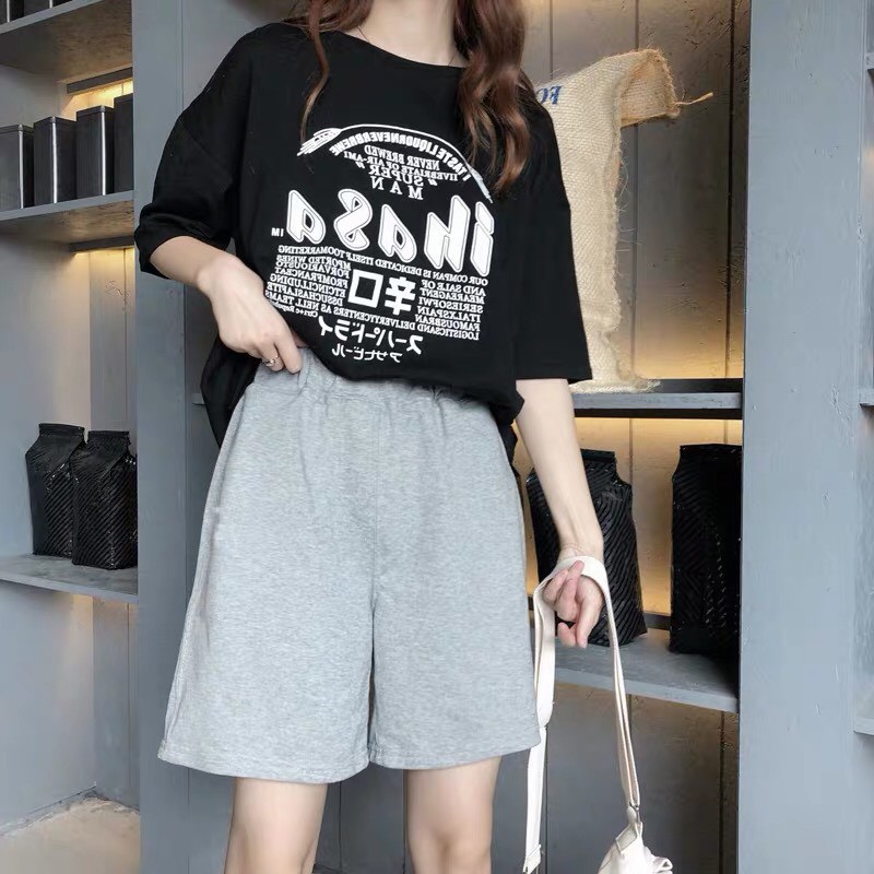 [Mã SKAMA06 giảm 8% tối đa 50K đơn 250K] Áo thun trơn Nữ cổ tròn tay lỡ From rộng CD | BigBuy360 - bigbuy360.vn