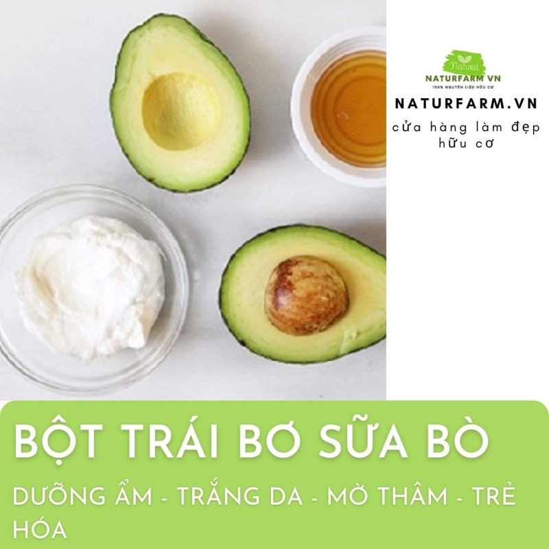 300gr Bột trái bơ sữa bò nguyên chất handmade