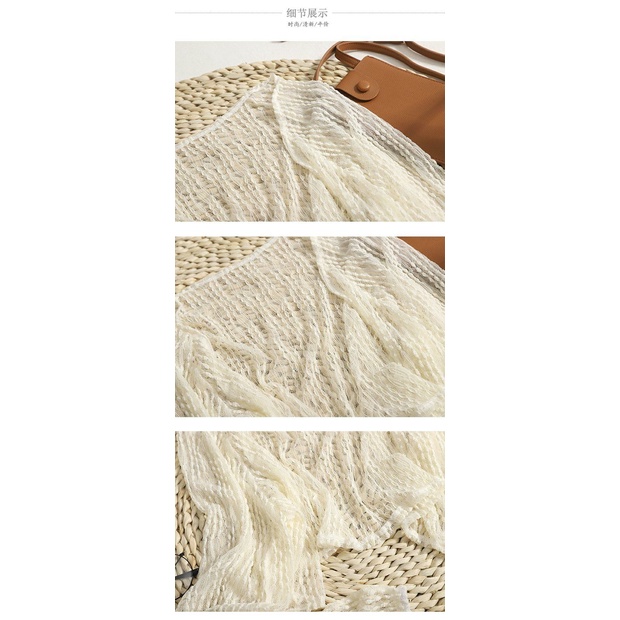 Áo Khoác Ren Mỏng Dáng Ngắn Thời Trang Mùa Hè Hàng Mới Dành Cho Nữ 2023