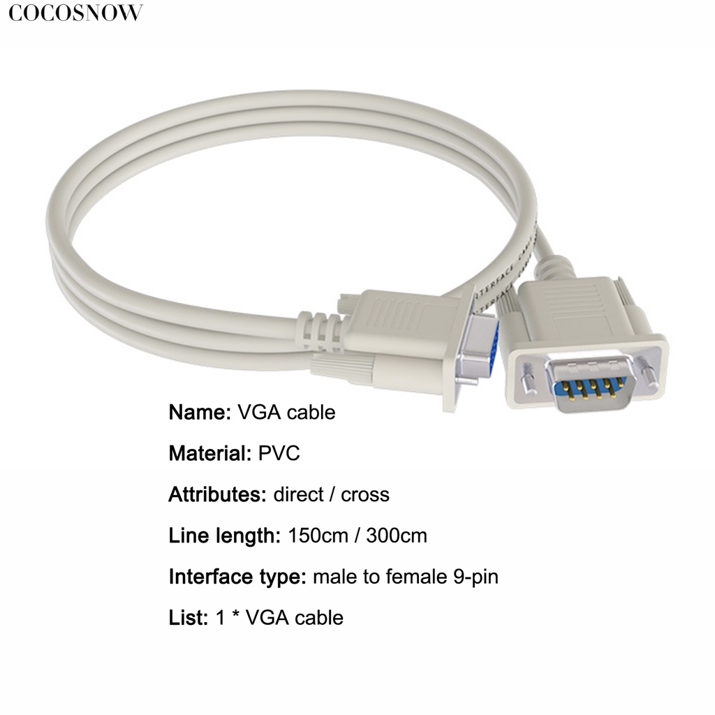 Dây Cáp Mở Rộng Vga 9 Pin Tốc Độ Cao Cho Pc | BigBuy360 - bigbuy360.vn