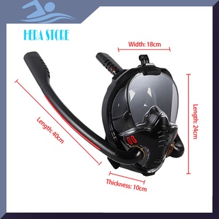 Mặt nạ lặn biển fullface 2 ống thở