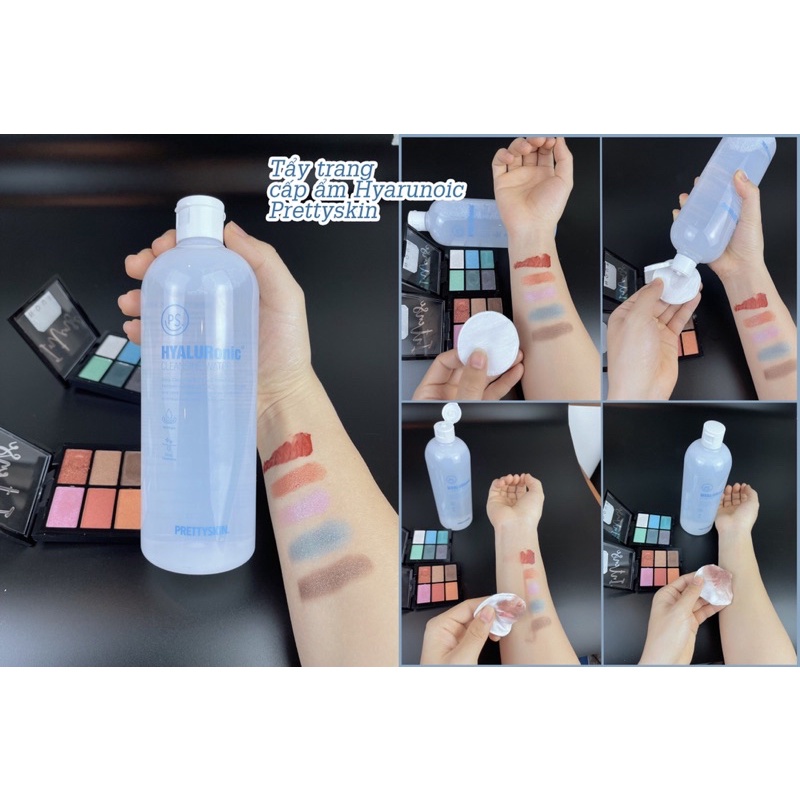Nước Tẩy Trang Cấp Ẩm Cho Da Khô PrettySkin Hàn Quốc Hyaluronic Cleansing Water 600ml Sạch Lớp Trang Điểm &amp; Bụi Bẩn