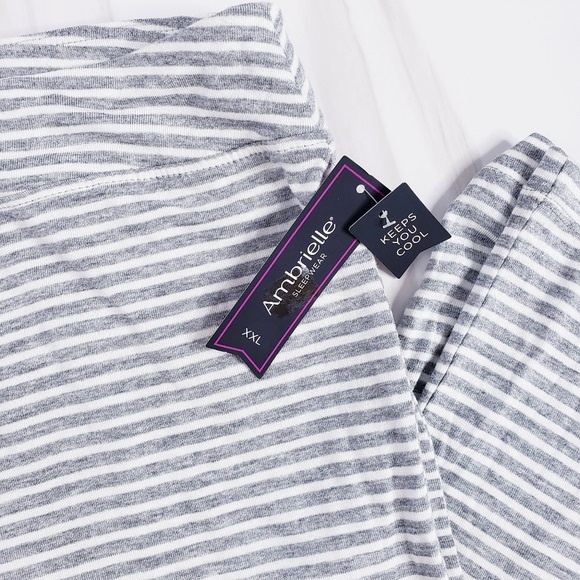 Ambrielle Quần dài nữ Quần Pajamas ống túm Sọc Xám cho nữ