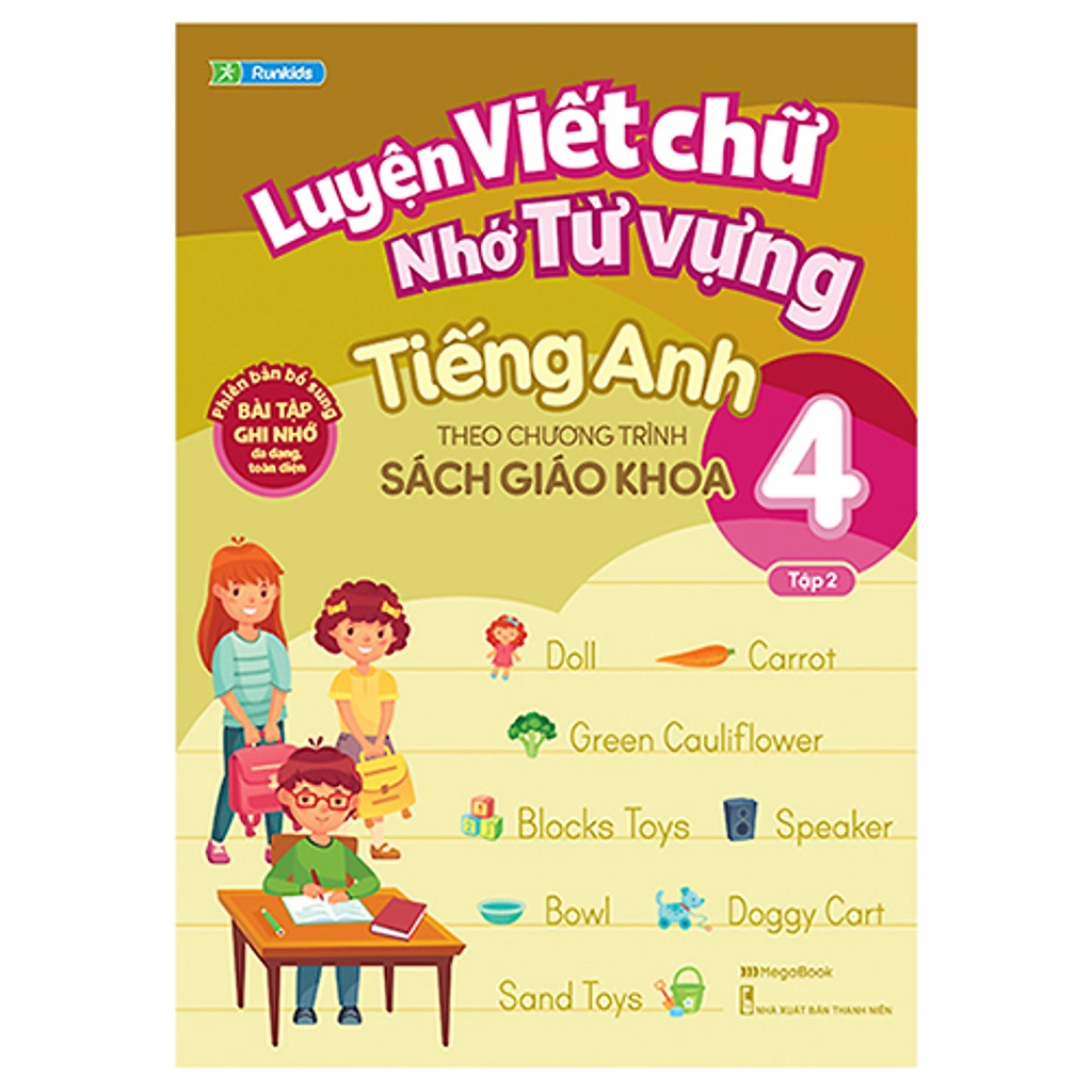 Sách - Luyện viết chữ nhớ từ vựng tiếng anh theo chương trình sách giáo khoa lớp 4 tập 2