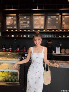 Đầm thêu 2 dây (3 màu)