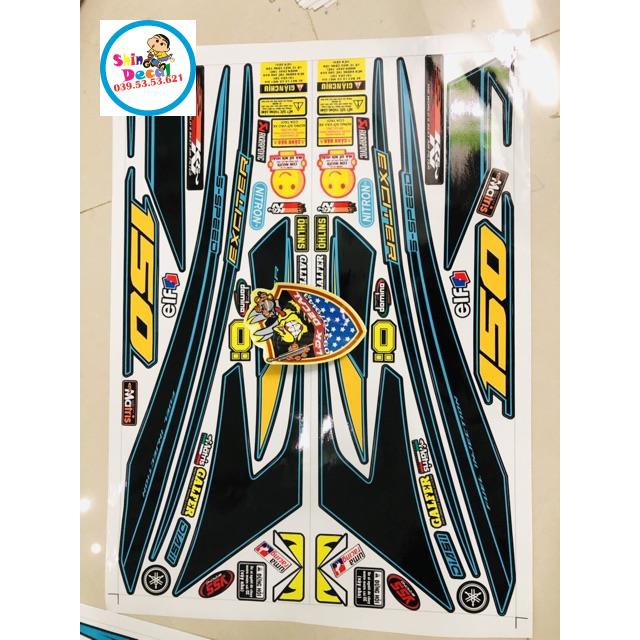 Tem rời ex 150 chỉ xanh đen