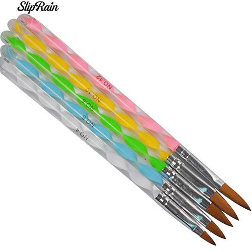 5 Cây cọ sơn móng tay 3D UV Gel chuyên dụng thủ công cho phụ nữ