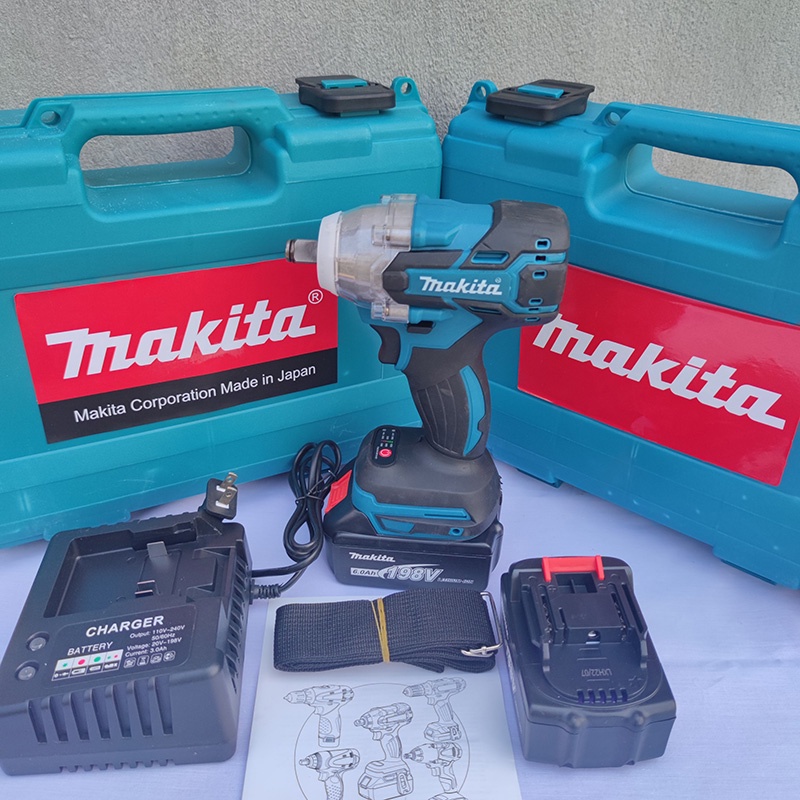 Máy khoan pin, máy siết bulong Makita 199V pin 10 cell động cơ không chổi than