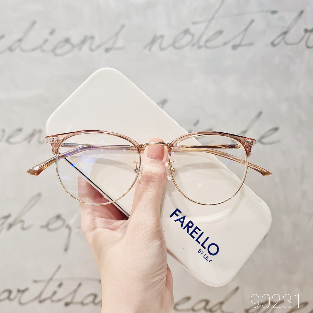 Gọng kính mắt kim loại tròn thời trang nhiều màu Lilyeyewear 90231 | BigBuy360 - bigbuy360.vn