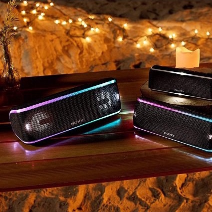 Sony SRS-XB31/YC vàng loa nghe nhạc hát không dây bluetooth game vi tính kéo karaoke decor loại có chống nước mã 41A5