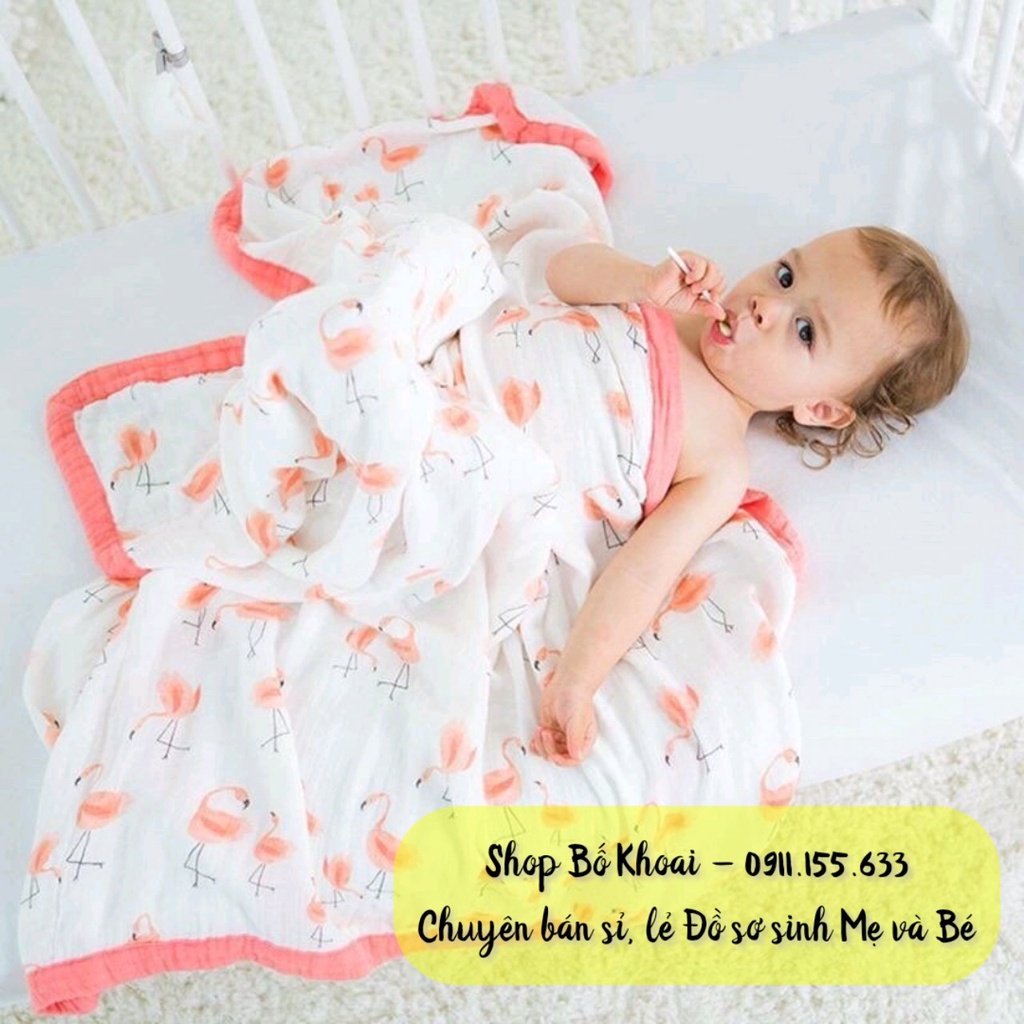 Chăn xô sợi tre 4 lớp - Chăn sợi tre ADEN ANAIS, MANNY, KILUTA - Chăn sợi tre cho bé - Bố Khoai Store