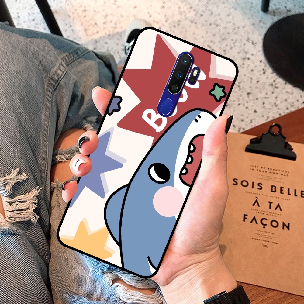 Ốp Oppo A5 2020 / A9 2020 / A11 2020 in hình cá mập, khủng long dễ thương, cute (T01 - T06)