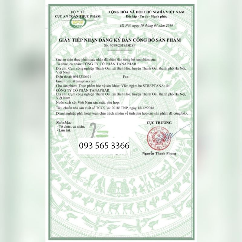 Viên ngậm ho thảo dược Streptana giảm ho , giảm ngứa cổ giảm viêm họng hộp 24 viên vị cam - UNIV
