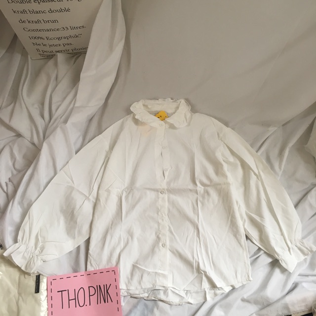 Áo ulzzang sơ mi tay bồng | BigBuy360 - bigbuy360.vn