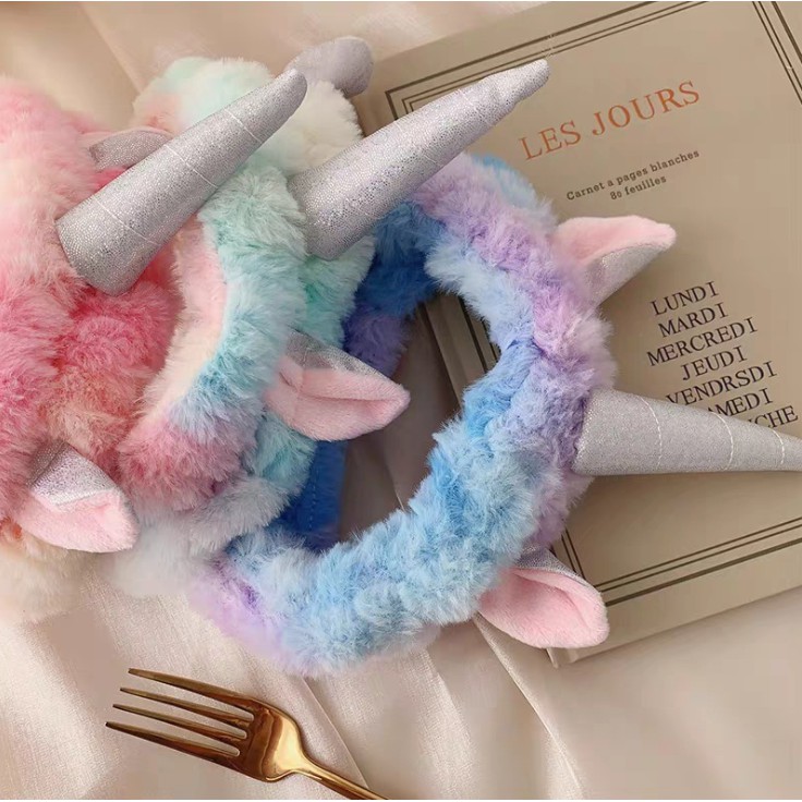 Băng đô rửa mặt, băng đô cài tóc skincare nữ cute ngựa unicorn xinh xắn dễ thương thời trang Hàn Quốc - VHT SHOP