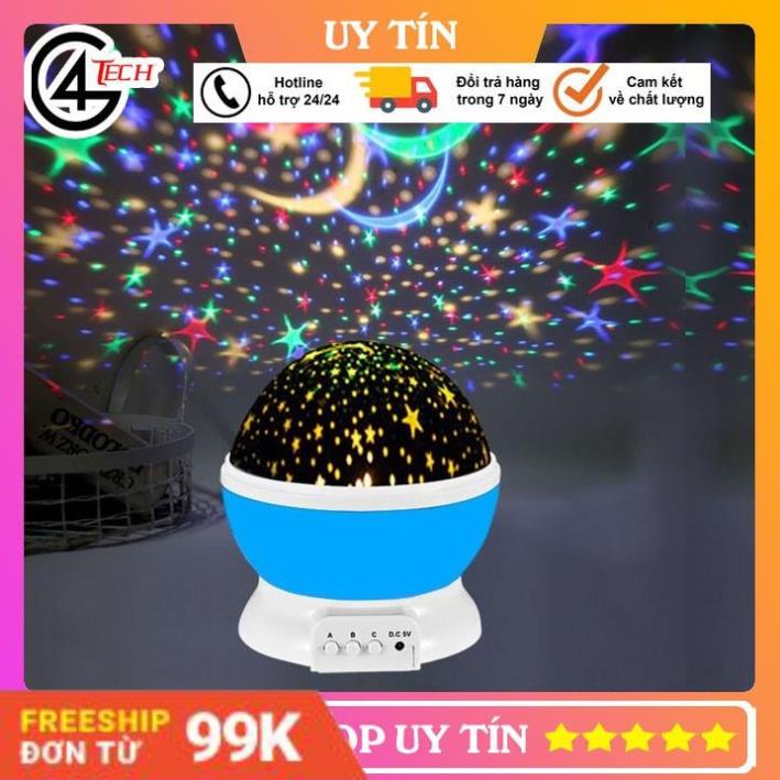 Đèn ngủ chiếu sao vũ trụ độc đáo xoay 360 độ