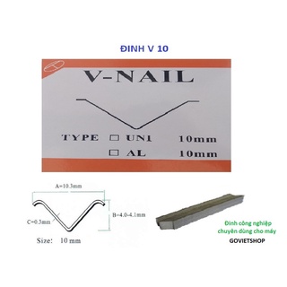Đinh V 10 hộp có 6.000 cây đinh V khung tranh ảnh