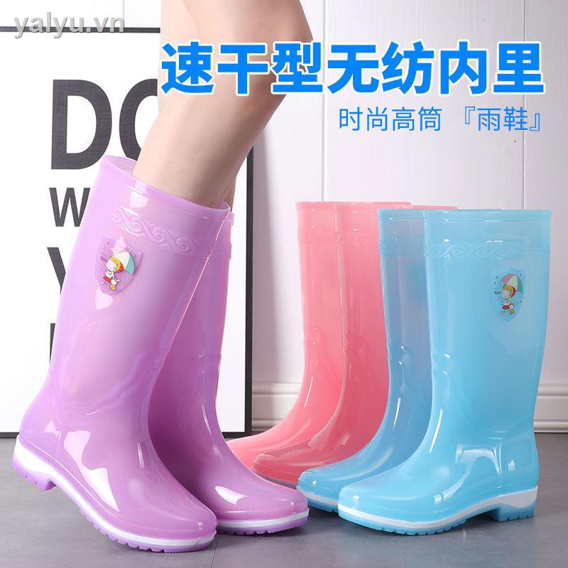 Ủng Đi Mưa Trong Suốt Chống Thấm Nước Chống Trượt Màu Kẹo Dễ Thương Cho Nữ | BigBuy360 - bigbuy360.vn
