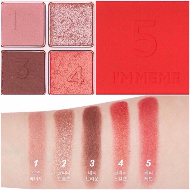 Bảng phấn mắt và má hồng Im Meme kèm cọ (bill mua hàng) | BigBuy360 - bigbuy360.vn