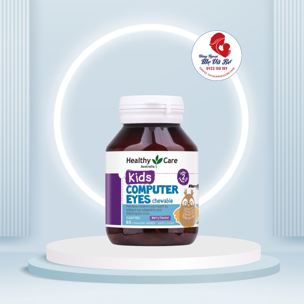 Kẹo bổ mắt cho bé cho bé hay dùng máy tính Healthy Care Kids Computer Eyes 60 viên