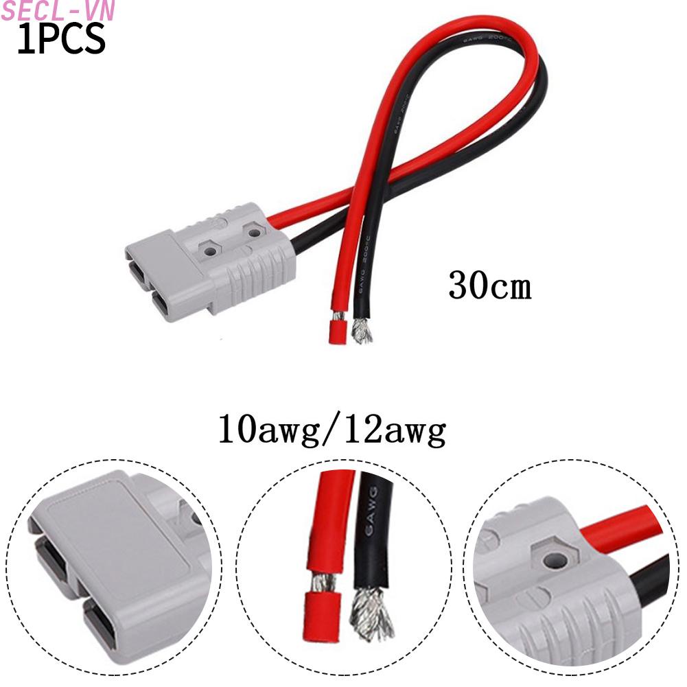 Plug 50A Battery Connector Copper Line Length 30cm For Anderson Forklift