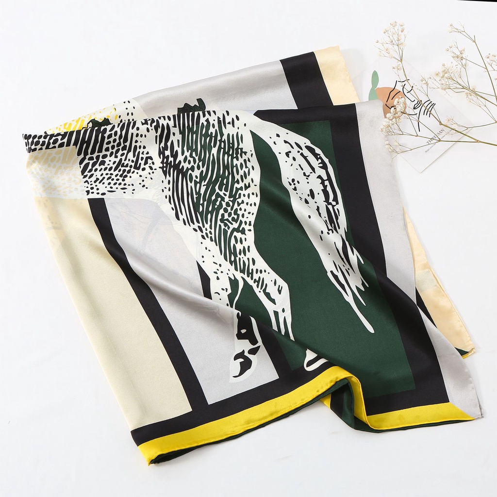 KHĂN LỤA bandana áo yếm NGỰA 90x90cm-V38 LÀM ÁO VẠT CHÉO HIỆN ĐẠI TRENDY  cao cấp lụa ThyThy